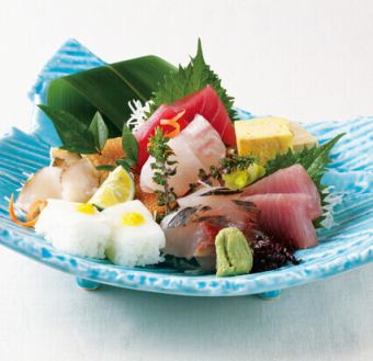 【清水コース】全8品 豪快な彩々刺身7種盛り合わせ他、京料理を堪能 2H飲み放題込み5500円