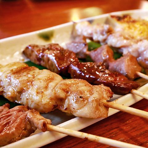 Assorted yakitori (five pieces)