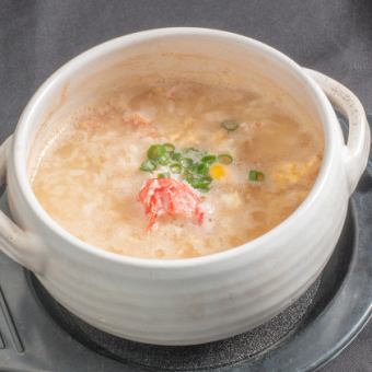 Zosui crab porridge