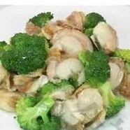 貝柱とブロッコリー炒め/ニラとイカ炒め/エビとブロッコリー炒め　各