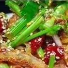 牛ハチノスの和え物/季節の生野菜の中華味噌付けセット/ナスの甘酢炒め　各