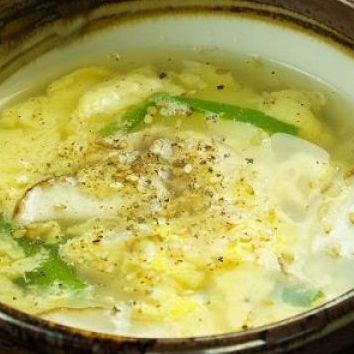 vegetable egg soup