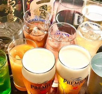 【生ビール込】90分飲み放題プラン♪1760円(税込)