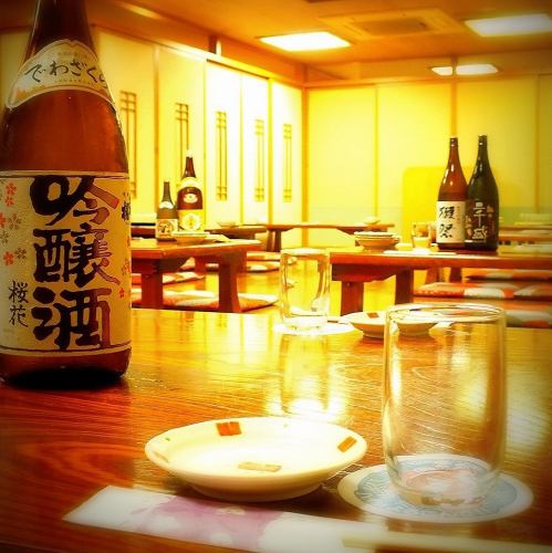 Abundant local sake and local shochu♪