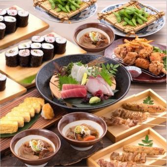 [Iki na Yokocho Course] 7 dishes with 2 hours of all-you-can-drink for 4,000 yen (tax included)