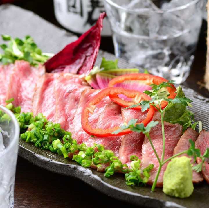 黒毛和牛いちぼ肉のタタキ