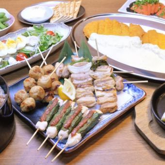 Great value! Satisfied course 120 minutes with all-you-can-drink (L.O. 30 minutes before) 10 items in total, 5,500 yen including tax