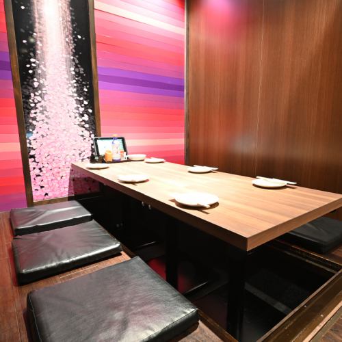 A large number of modern Japanese-style complete private rooms