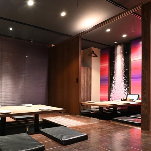 A large number of modern Japanese-style complete private rooms