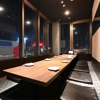 Private room for 7 to 12 people hori-kotatsu