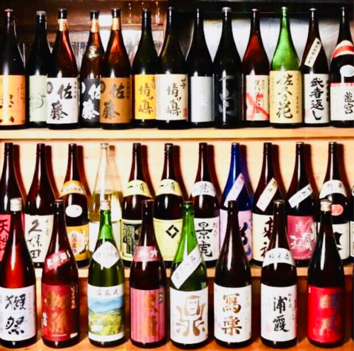 全国各地60種類以上の日本酒・焼酎