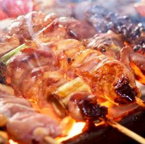 <Our specialty signboard menu> We have a large selection of charcoal grills.