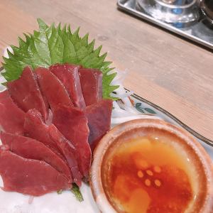 【超希少部位単品！】馬ハツ刺し