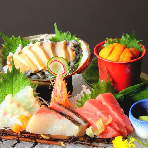 Assorted seasonal sashimi