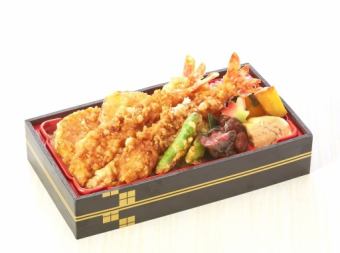 <17> Large Shrimp Tenju Bento