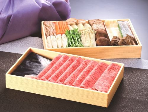 [Japanese beef marbled meat] Sukiyaki set for 2 people