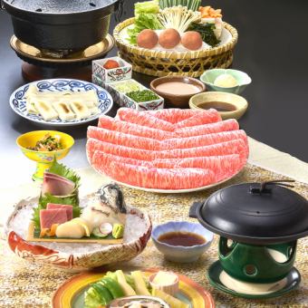 From 3/28 to 6/12 [Butter-grilled abalone and shabu-shabu course ~Miyabi~] 8 dishes, domestic beef loin, 7,700 yen