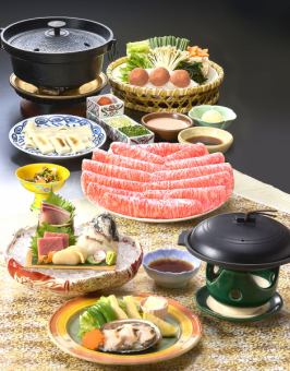 From 3/28 to 6/12 [Butter-grilled abalone and shabu-shabu course ~Miyabi~] 8 dishes, domestic beef loin, 7,700 yen