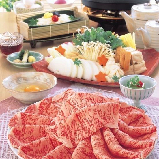 寿喜烧（日本牛肉特制的雪花肉）