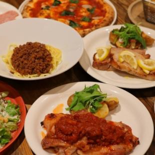 2種のメインがついたgood spoon忘年会コース