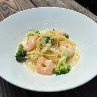奶油虾仁西兰花