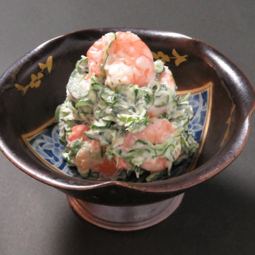 海老と胡瓜マヨネーズ和え