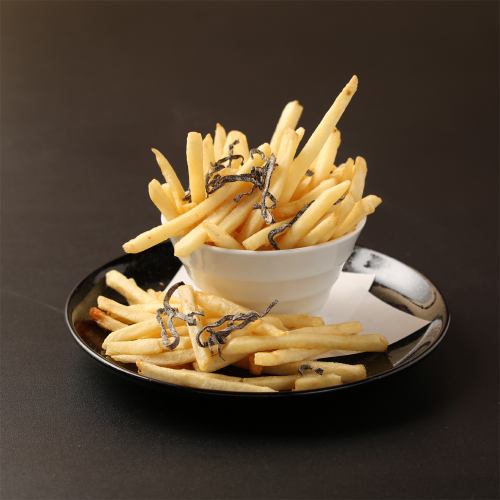 French fries salted kelp butter