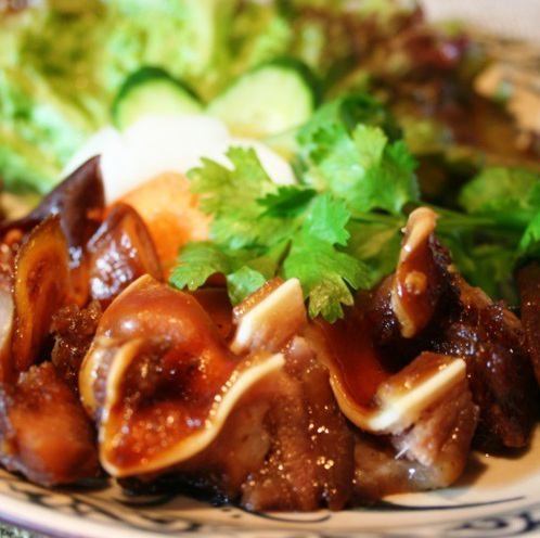 Stewed pork in soy sauce