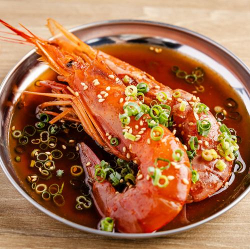 Raw shrimp pickled in soy sauce <Gangjangseu>