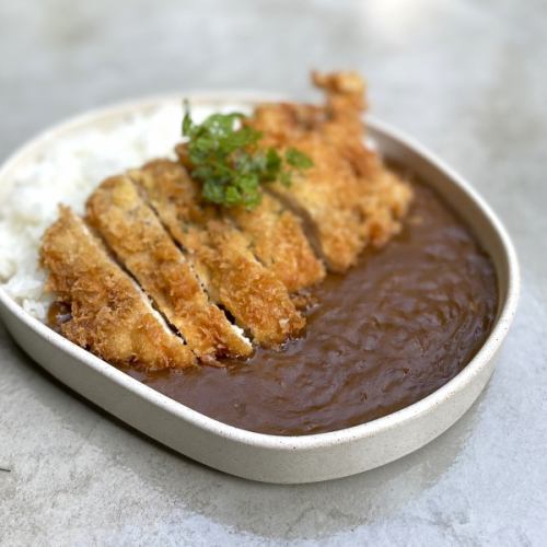 BIG chicken cutlet curry