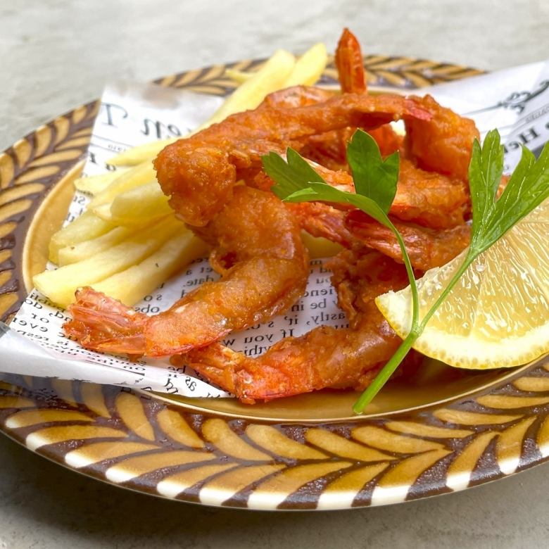 Garlic shrimp with shell