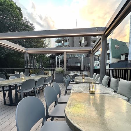 [3F] Rooftop terrace table seating for 15-20 people