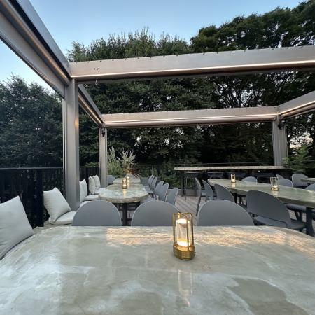 [3F] Rooftop terrace table seating for 15-20 people