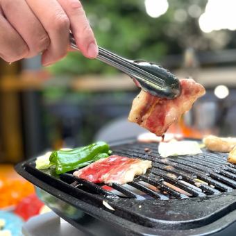 【반입 BBQ】 BBQ 철판 & 식기 포함! 기쁜 → 머그잔・얼음・탄산수 무료♪ 1분/1시간