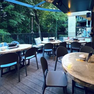 [2F] Rooftop terrace table seating for 15-20 people