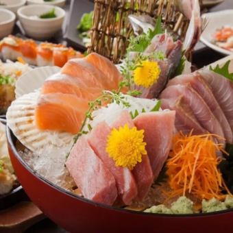 Assortment of 5 kinds of sashimi