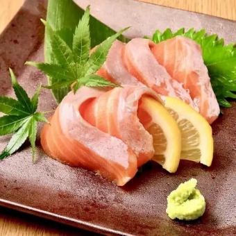 Salmon sashimi