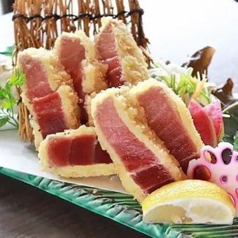 Bluefin tuna rare cutlet