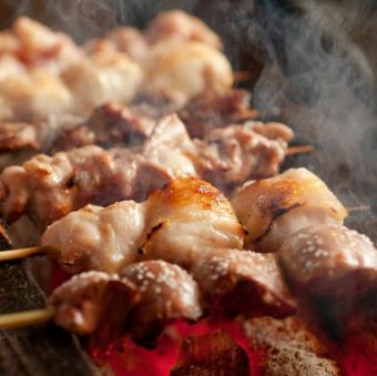 Assorted charcoal grilled yakitori