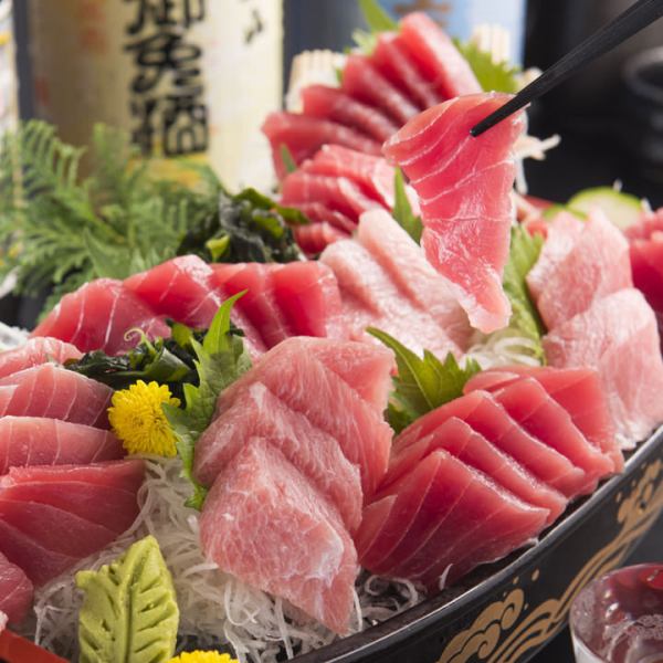 築地直送の新鮮なマグロが食べ放題！