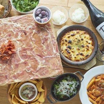 [休閒] 4,500日圓（含稅）套餐♪包含7道菜和無限暢飲