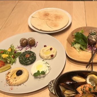 平日ランチ限定コース　【アラビアンセット】　2,980円