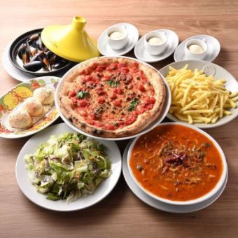 VANSAN定番のコース【Mare マーレ】フリードリンク2時間付3900円