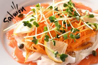 サーモンのレモンカルパッチョ