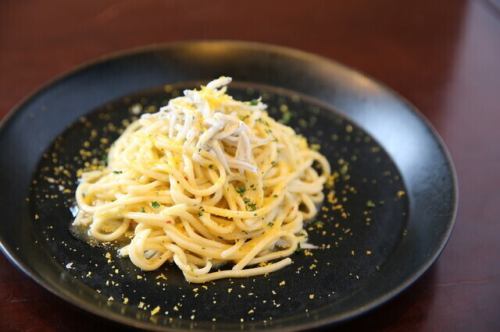 Whitebait and mullet roe peperoncino