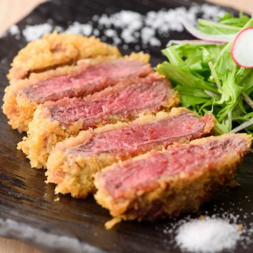 Chateaubriand beef cutlet with wasabi soy sauce