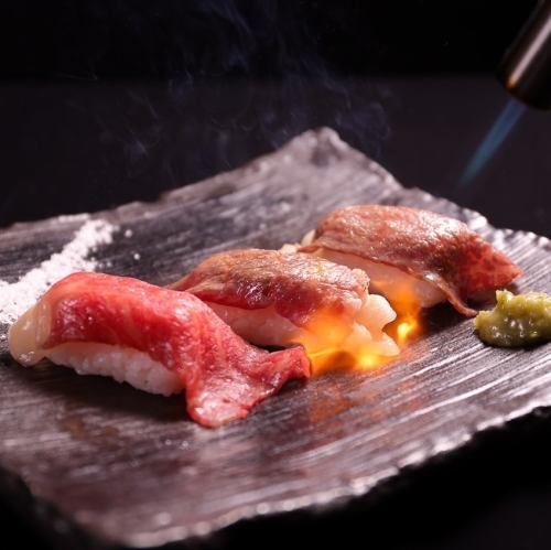 Grilled Noto beef sushi (2 pieces)