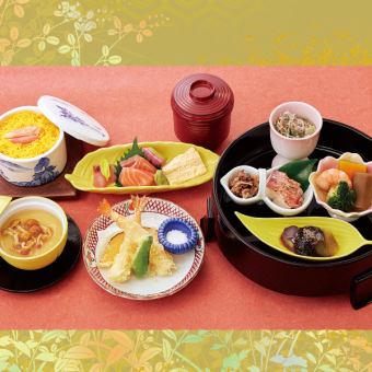 [Recommended for lunch] Yawaragi bento with tempura 2,398 yen (tax included)