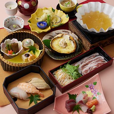 【季節の特別会席】柚子みぞれ豚しゃぶ小鍋 すいせん 5,000円（税込）