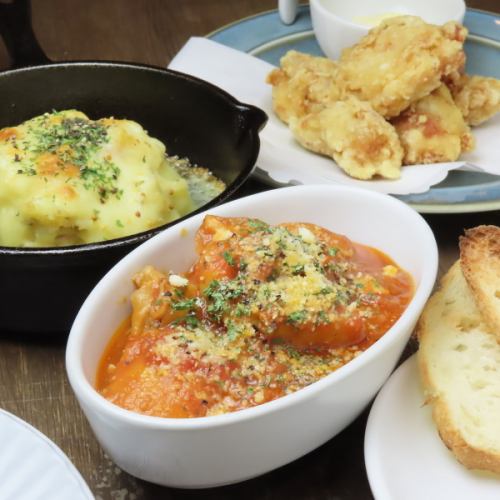 Homemade food and other dishes that can be used from the first stop